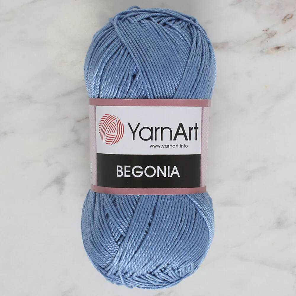 YarnArt Begonia 50gr Knitting Yarn, Blue - 5351