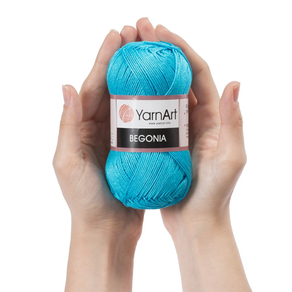 YarnArt Begonia 50gr Knitting Yarn, Green - 5352 - Image 4