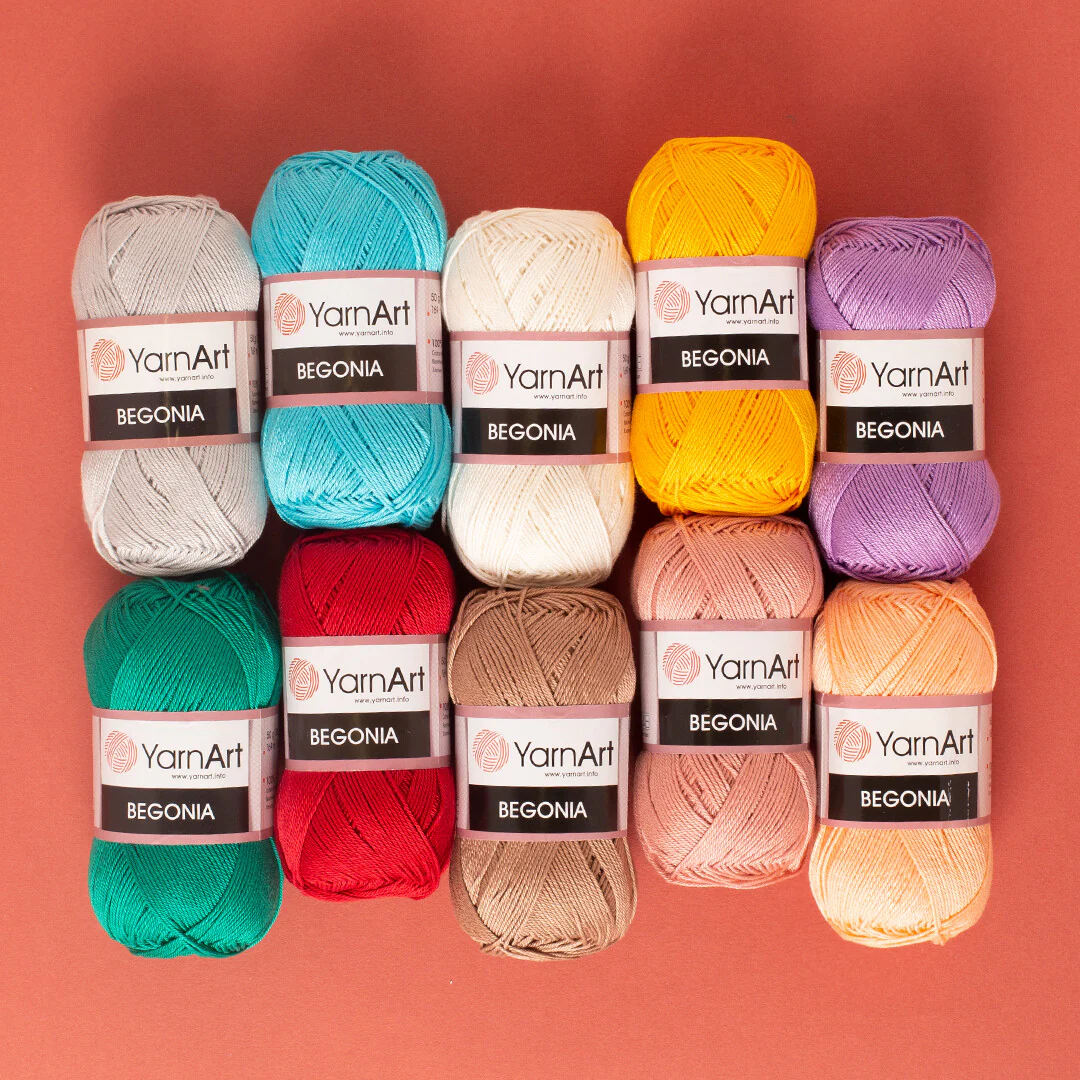 YarnArt Begonia 50gr Knitting Yarn, White - 003 - Image 3