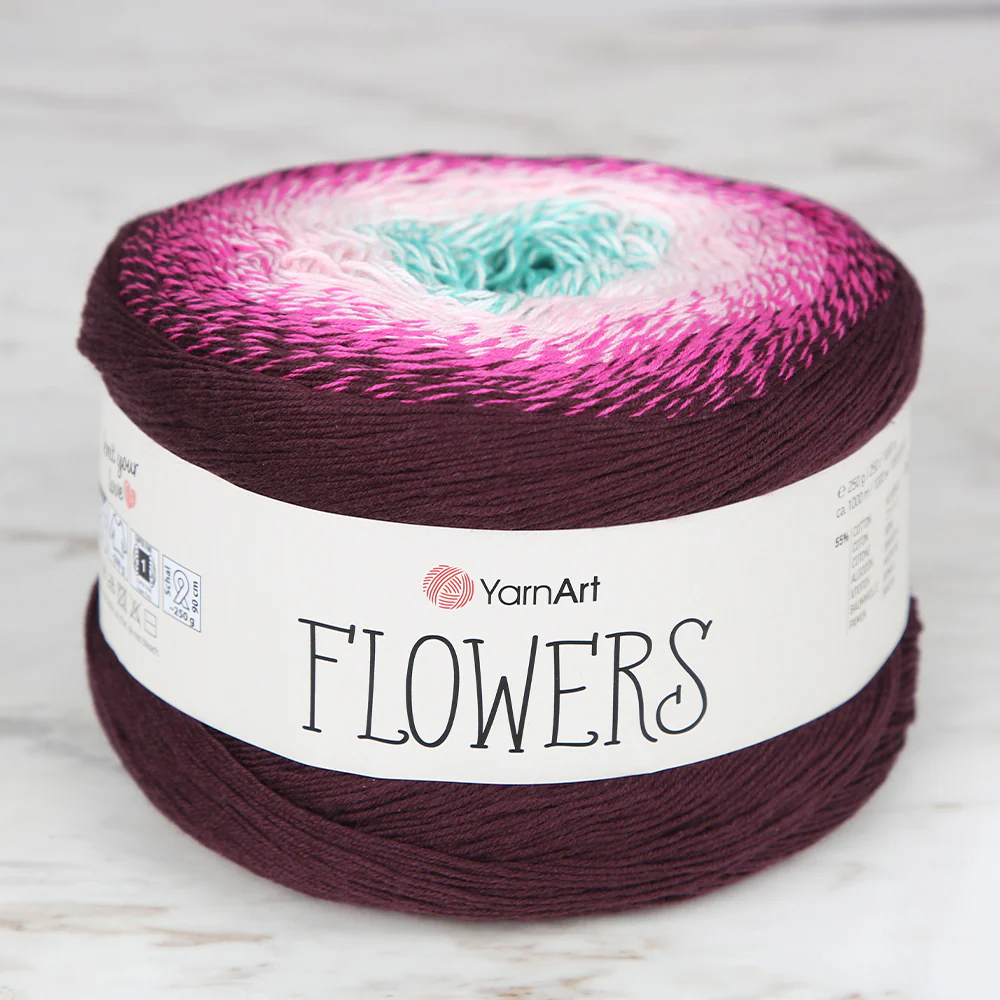 YarnArt Flowers Cotton Gradient Yarn - 301