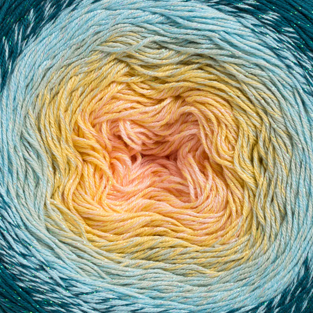 YarnArt Flowers Moonlight Cotton Lurex (Glitter) Gradient Yarn - 3270 - Image 2