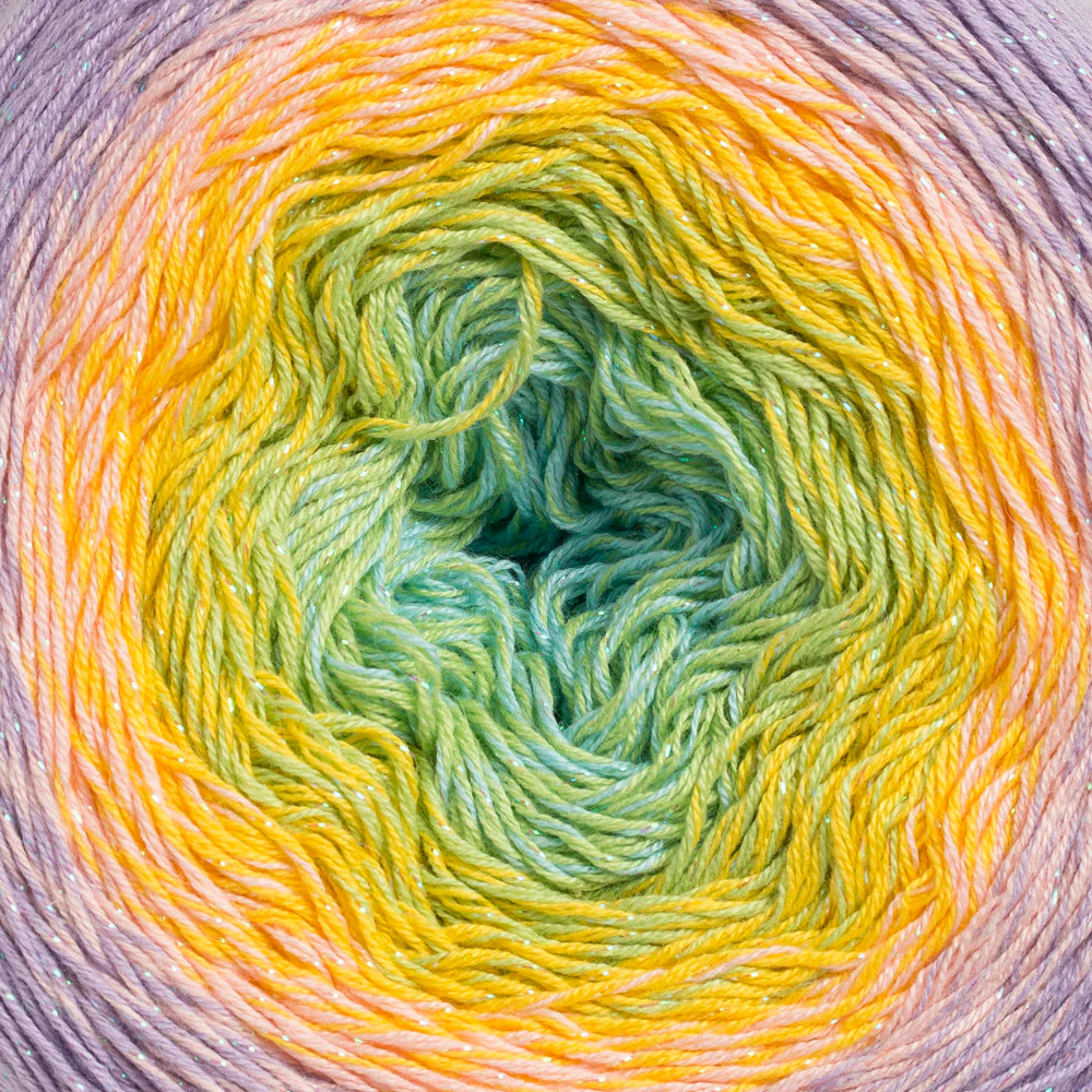 YarnArt Flowers Moonlight Cotton Lurex (Glitter) Gradient Yarn - 3285 - Image 2