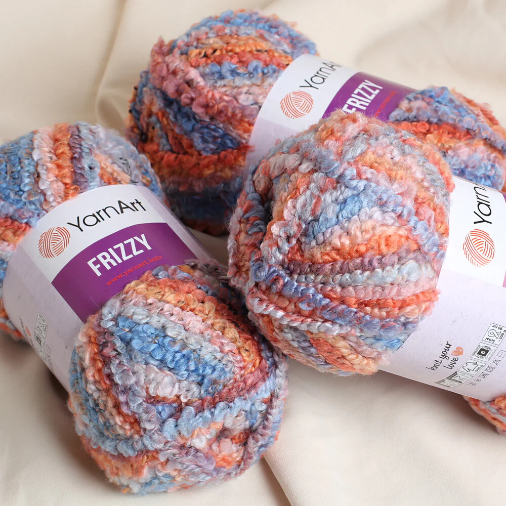 Yarnart Frizzy Yarn, Variegated - 421 - Image 3