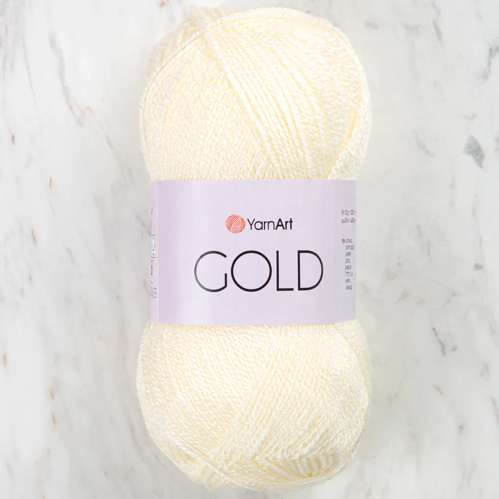 Yarnart GOLD Knitting Yarn, Cream - 9525