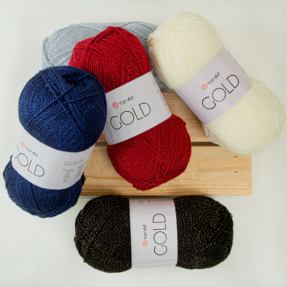 Yarnart GOLD Knitting Yarn, White - 9362 - Image 3