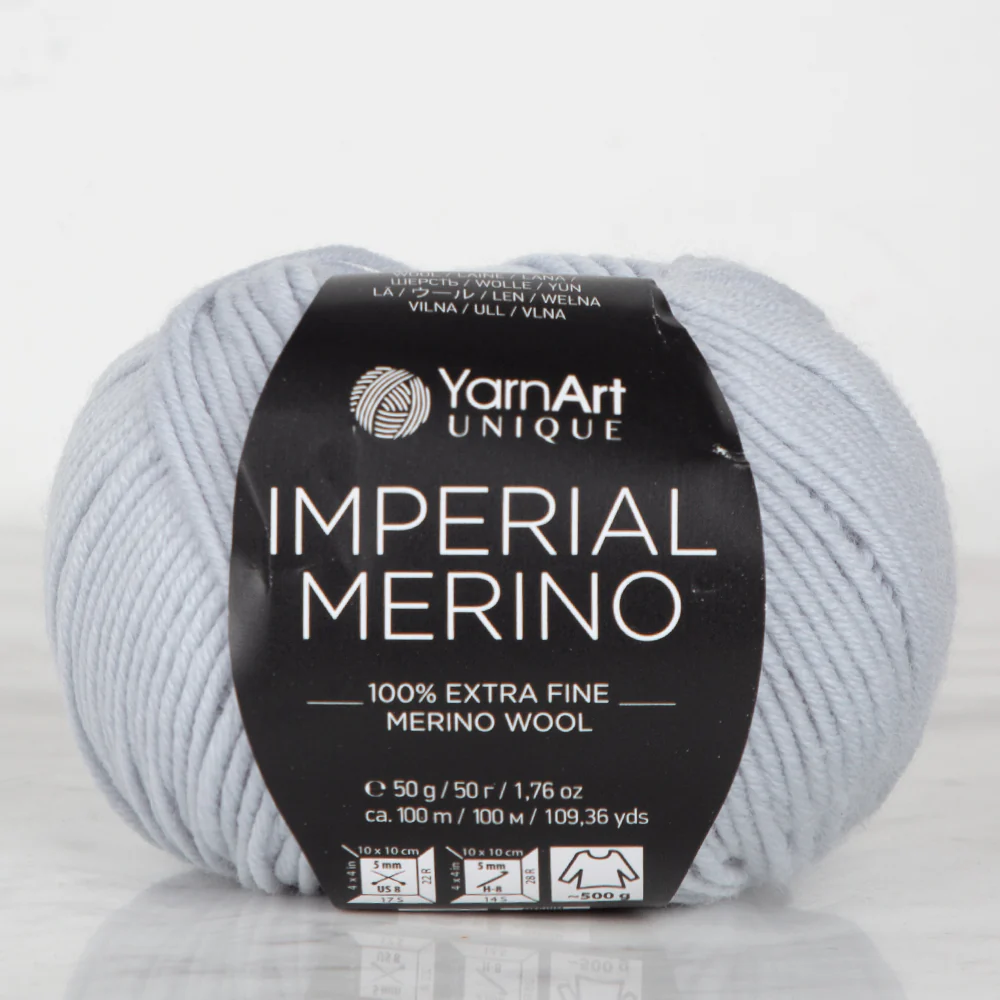 YarnArt IMPERIAL MERINO Knitting Yarn, Blue - 3339