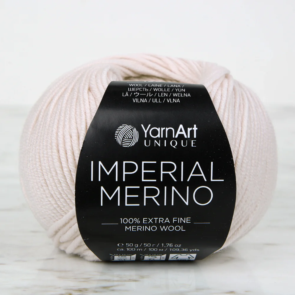 YarnArt IMPERIAL MERINO Knitting Yarn, Light Pink - 3327