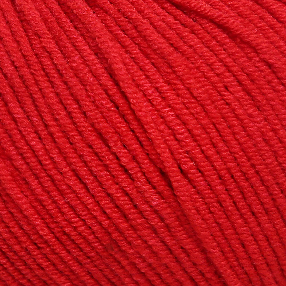 YarnArt Jeans Knitting Yarn, Red - 90 - Image 2