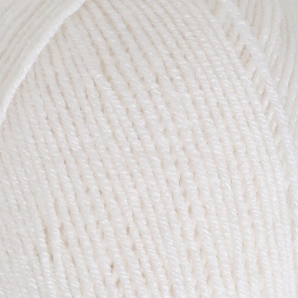 Yarnart Merino de Luxe / 50 Yarn, White - 501 - Image 2