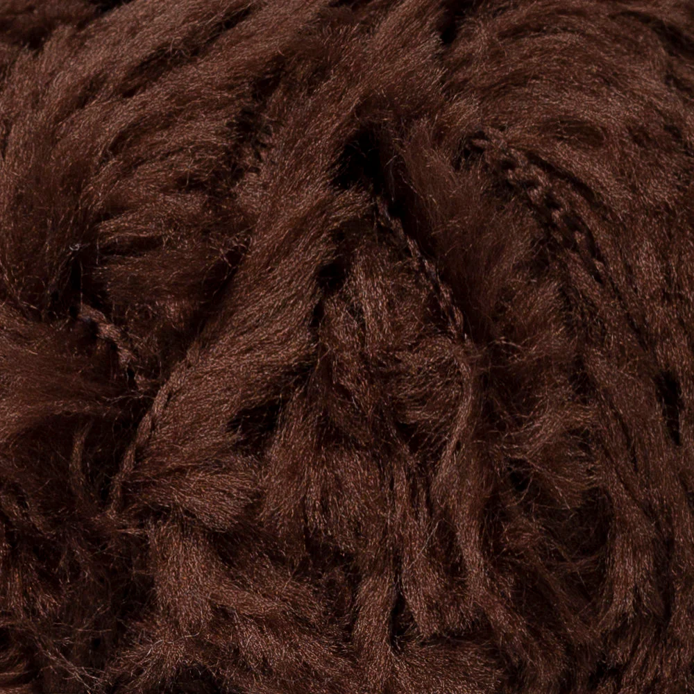 YarnArt Mink 50gr Fluffy Yarn, Dark Brown - 333 - Image 2