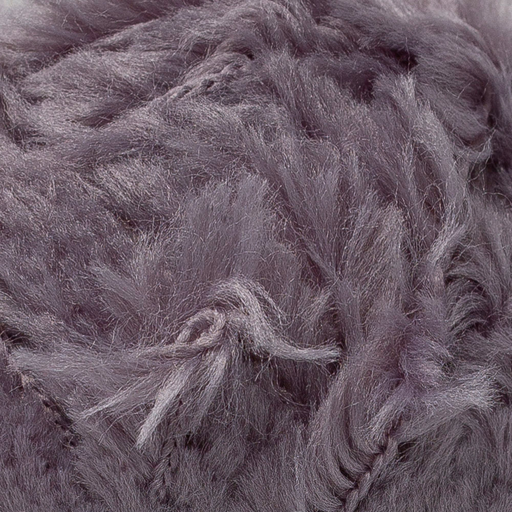 YarnArt Mink 50gr Fluffy Yarn, Grey - 335 - Image 2