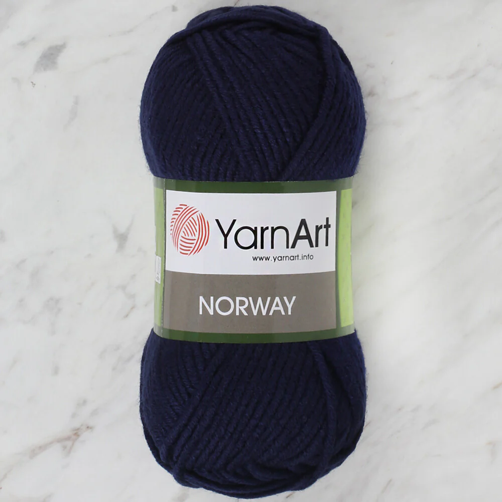 YarnArt Norway Knitting Yarn, Navy Blue - 227