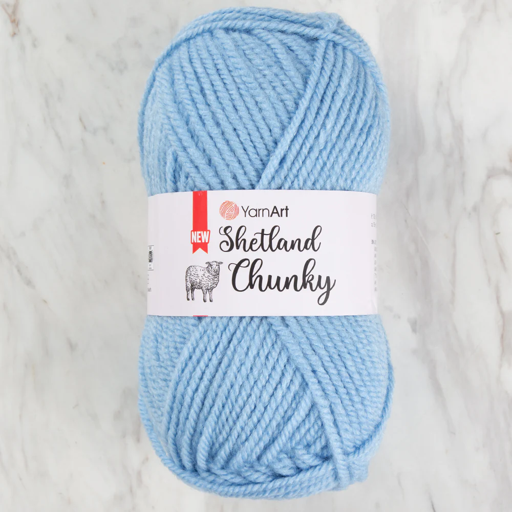 YarnArt Shetland Chunky Yarn, Blue - 636