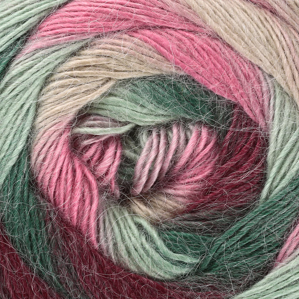 YarnArt Stylish Alpaca Hand Knitting Yarns, Variegated - 7706 - Image 2
