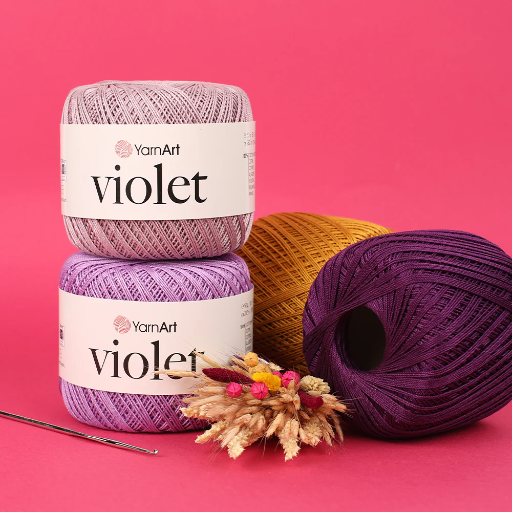 YarnArt Violet Yarn, Purple - 6309 - Image 3